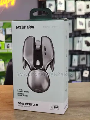 Green Lion G266 Beetles Wireless Mouse, 4800 DPI, Metal Design