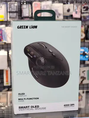 Green Lion Smart OLED Vertical Mouse, 4000 DPI