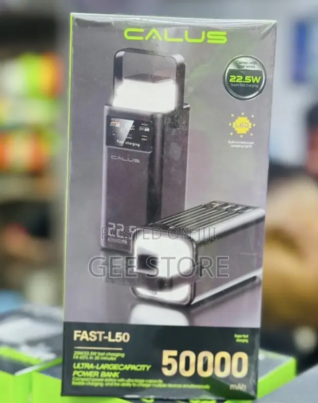 Calus FAST-L50 50,000mAh Power Bank with 22.5W Fast Charging & LED Light - 1