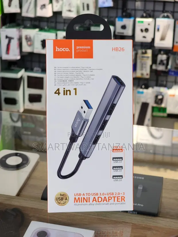 Hoco HB26 USB-A to USB 3.0 & 2.0 Mini Adapter - 1