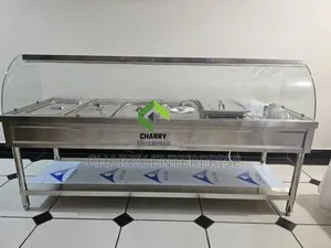 Commercial 6-Container Electric Bain Marie Food Warmer & Buffet Display