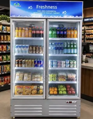 Three Rivers 650L Double-Door Commercial Refrigerated Display