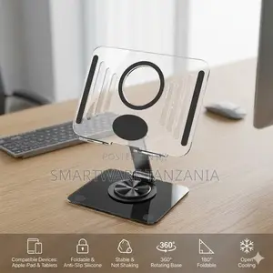 Green Lion Transparent Tablet Stand with 360° Rotation