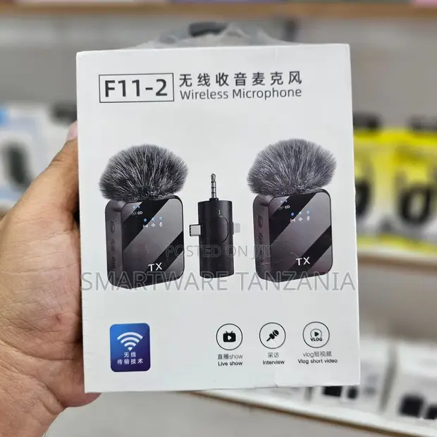 F11-2 Wireless Microphone System with Windshield - 1