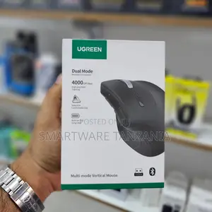 UGREEN Dual Mode Wireless Vertical Mouse, 4000 DPI