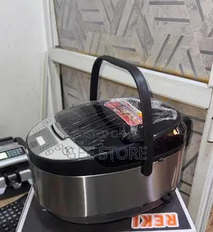 Reki 5L Rice Cooker & Multi-Cooker ya Umeme (Fedha)