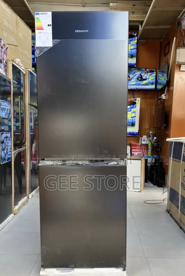 Friji la Hisense Lita 226 Mlango Miwili Freezer Chini - 1