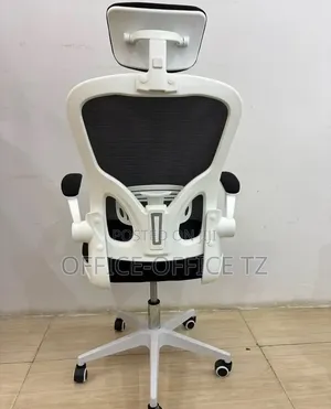 White Headrest Chair