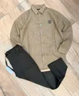 Linen Shirts and Pants Set - 3
