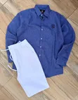 Linen Shirts and Pants Set - 4