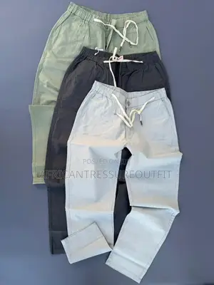 Zara Men's Linen Drawstring Trousers