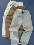 Zara Men's Linen Drawstring Trousers - 3