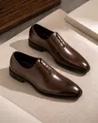 Elegant Men's Leather Dress Shoes - 4