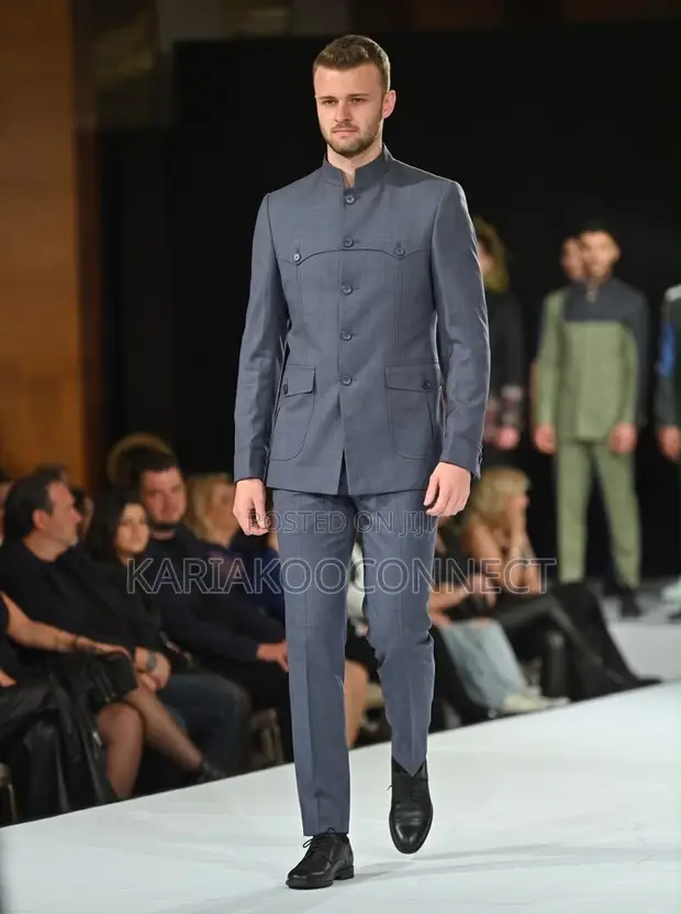 Military-Style Suits - Espresso Brown - 1