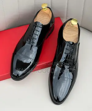 Men's Formal Patent Leather Lace-Up Oxford Shoes