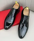 Viatu vya Oxford vya Wanaume vya Ngozi ya Patent - 2