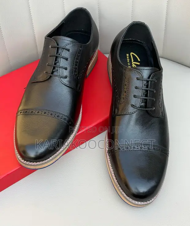 Men's Clarks Cap-Toe Brogue Shoes - 1