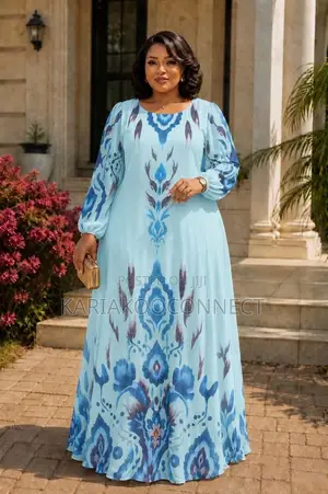 Elegant Ladies Maxi Kaftan Dress - Various Colors