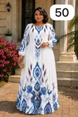 Elegant Ladies Maxi Kaftan Dress - Various Colors - 2