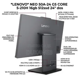 New Lenovo ThinkCentre Neo 50a 24 Gen 5 All-in-One Desktop