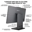 New Lenovo ThinkCentre Neo 50a 24 Gen 5 All-in-One Desktop - 2