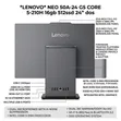 New Lenovo ThinkCentre Neo 50a 24 Gen 5 All-in-One Desktop - 4