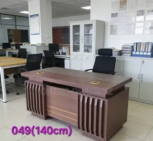 Office Table (Square, Brown)
