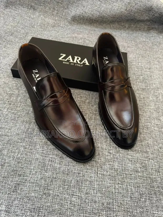 Zara Men's Formal & Smart-Casual Leather Loafers - 1
