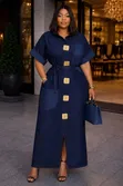 Mkusanyiko wa Gauni Refu za Denim za Wanawake za Kifahari - 2