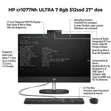 New HP All-in-One 27" Desktop | Intel Core Ultra 7 | 8GB RAM | 512GB SSD - 1