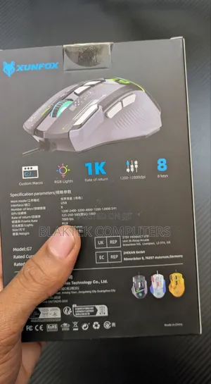 G7 Xunfox Wired Gaming Mouse - Brand New