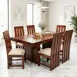 6-Seater Hardwood Dining Table - Muninga - 5