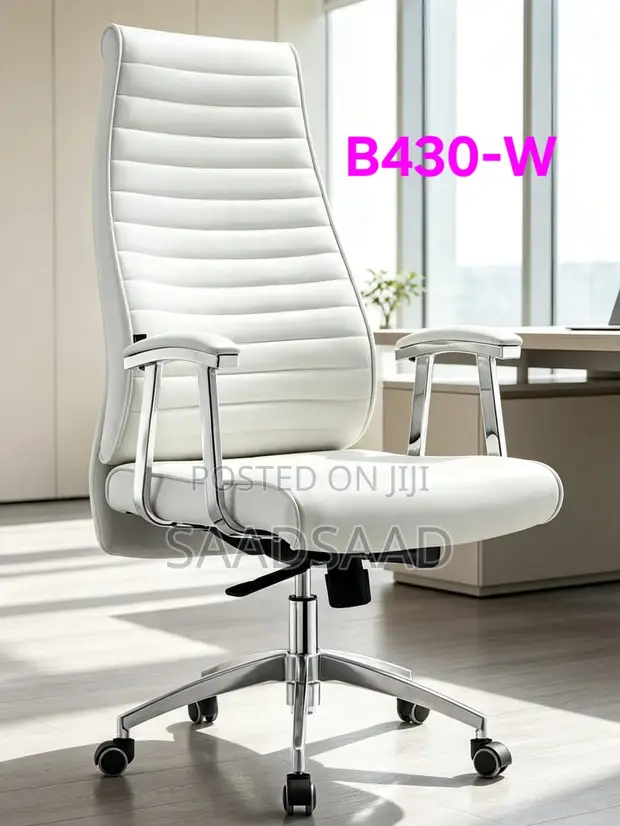 Brand New Executive Office Chair - White - 1