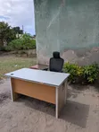 Wood-Mode Gray Office Chair and Desk - 2