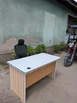 Wood-Mode Gray Office Chair and Desk - 4