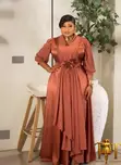 Elegant Satin Maxi Gown - 1