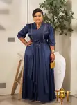 Elegant Satin Maxi Gown - 4