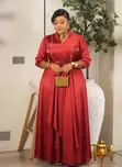 Elegant Satin Maxi Gown - 5