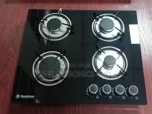 Happyhome Gas Hob Four Burner Glass