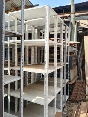 Used White Metal Shelves (7ft x 3ft)
