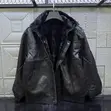 Men's Faux Leather Fleece-Lined Winter Bomber Jacket - 4