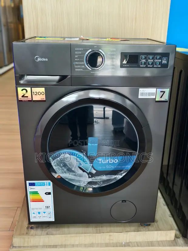 Midea 7 Kg Front Load Washing Machine - MF100W70/W - 1