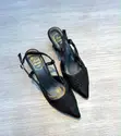 Beautiful Sparkling Rhinestone Slingback Heels - 4