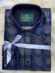 Presidential Men's Brocade Jacquard Print Shirt - 4