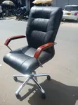 Used Office Chair (Wooden Handle) - 1