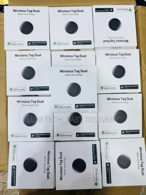 Wireless Tag Dual Smart Tracker - Bluetooth Item Finder (iOS + Android)