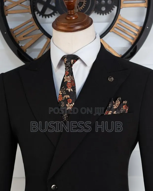 Mario Casas Men's Black Suit - Brand New - 1