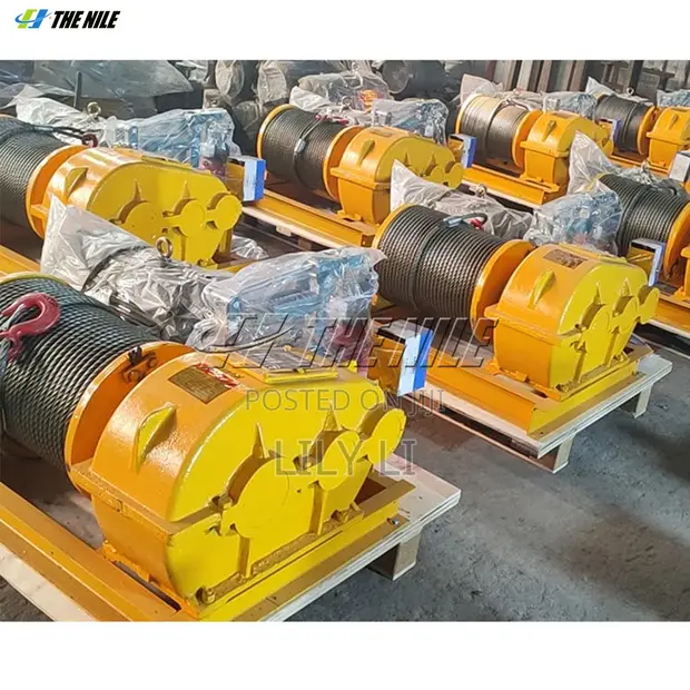 10 Ton Horizontal Winch with Manganese Steel Drum - 1