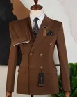 Brand New Mario Casas Chocolate Suit - 2