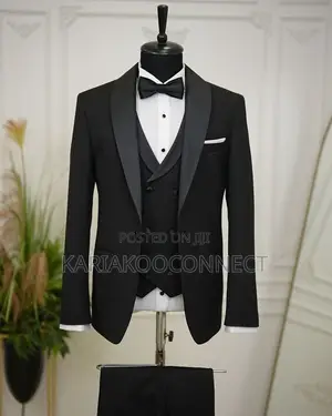 VINSTILO Classic Peak-Lapel Tuxedo Suit